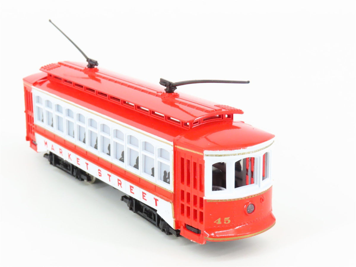 HO Scale Bachmann 1310 Market Street Brill Electric Trolley Car #45