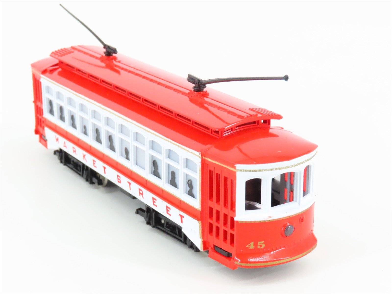 HO Scale Bachmann 1310 Market Street Brill Electric Trolley Car #45