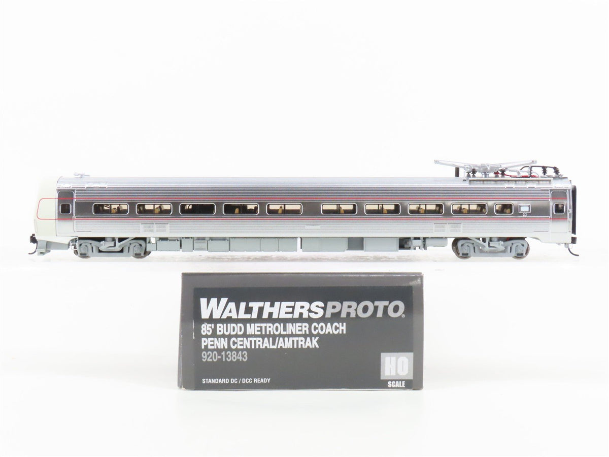 HO Walters Proto 920-13843 Amtrak/PC Metroliner 85&#39; Budd Coach Electric Loco