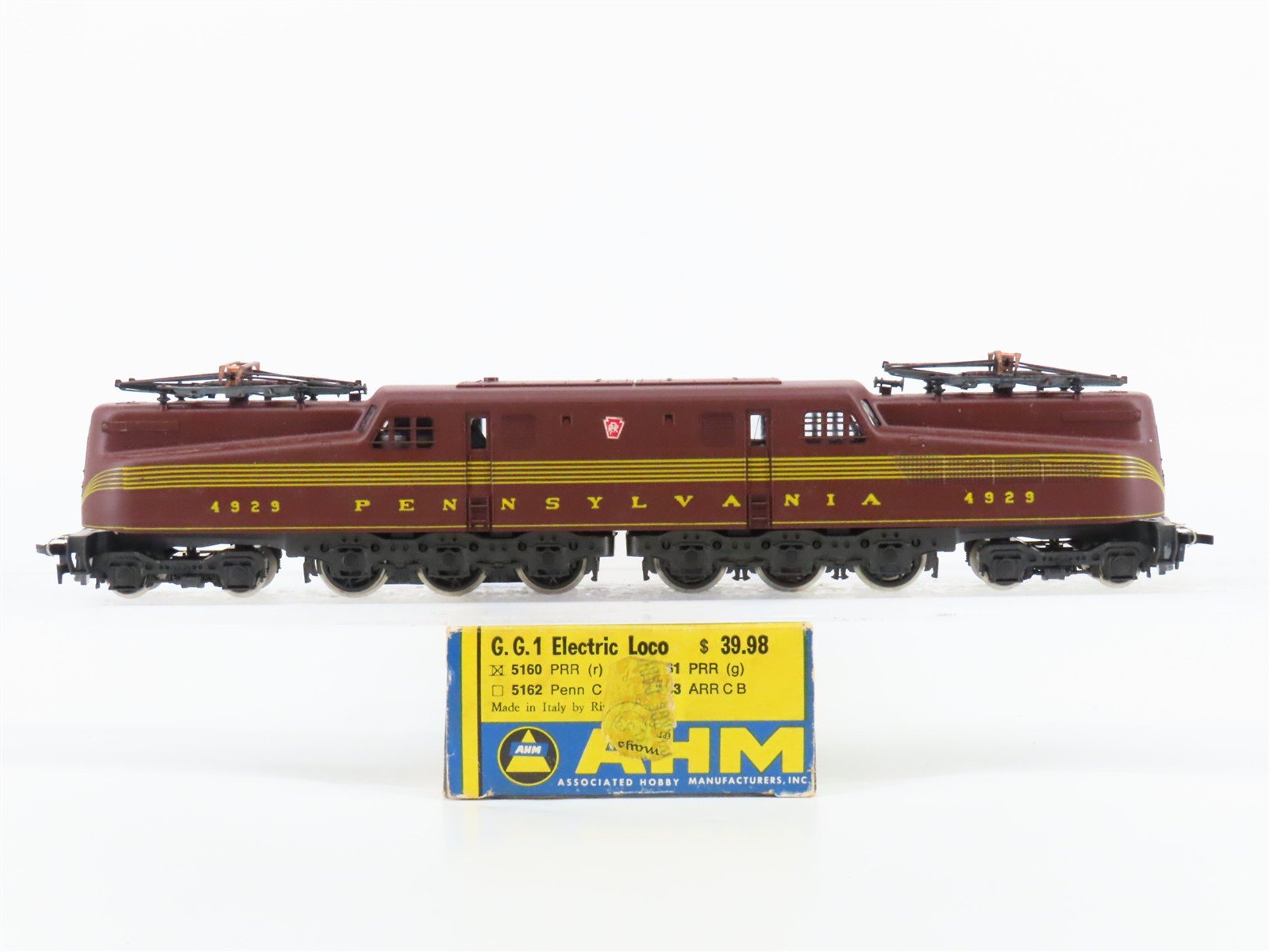HO Scale AHM 5160 PRR Pennsylvania GG1 Electric Locomotive #4929