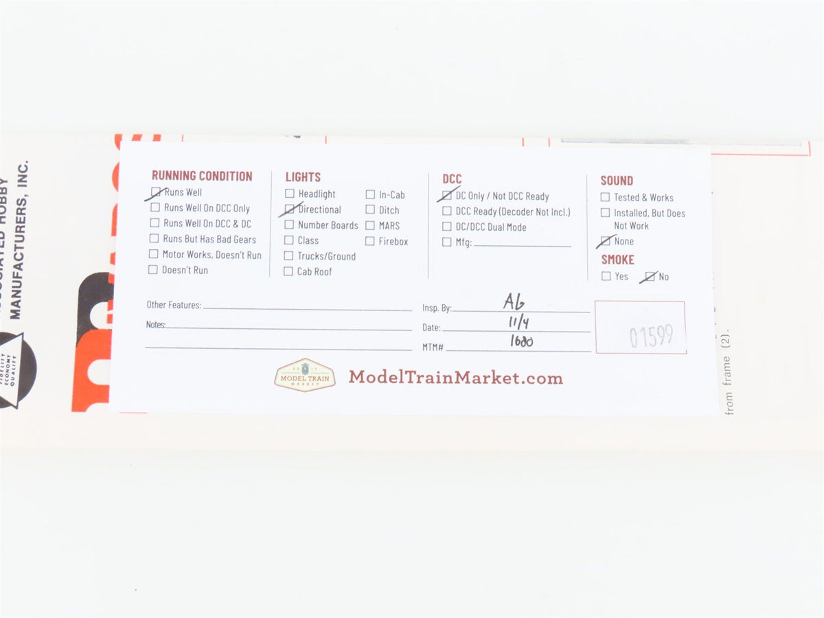 HO Scale AHM 5160-D Amtrak GG1 Electric Locomotive #902