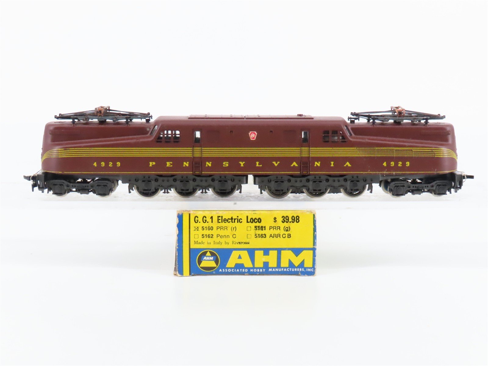 HO Scale AHM 5160 PRR Pennsylvania GG1 Electric Locomotive #4929