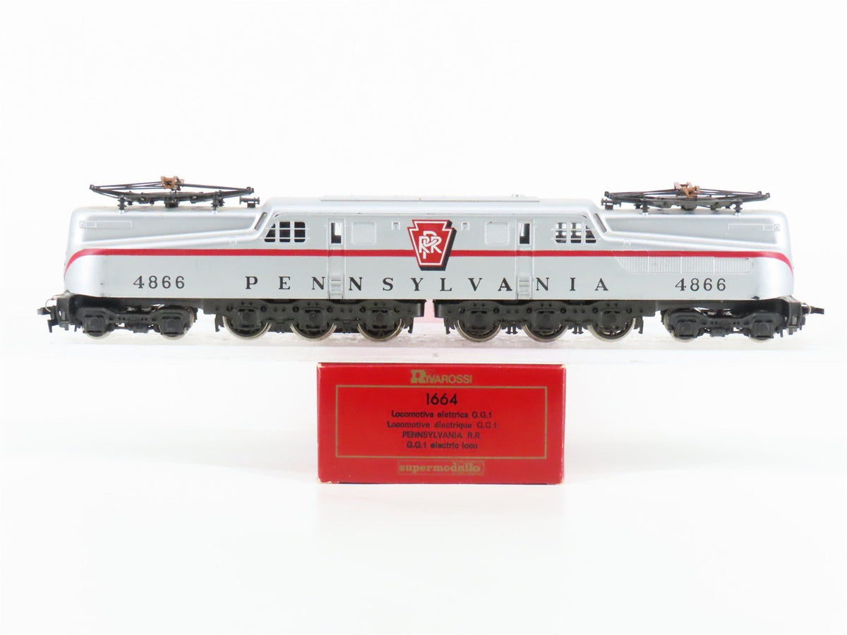 HO Scale Rivarossi 1664 PRR Pennsylvania GG1 Electric Locomotive #4866