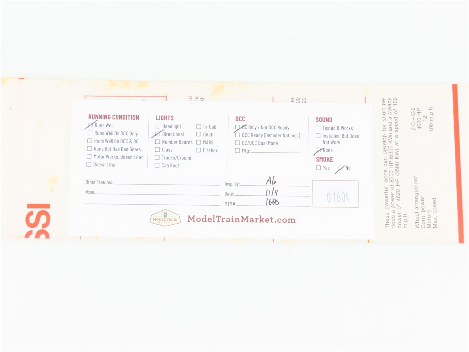 HO Scale Rivarossi 1664 PRR Pennsylvania GG1 Electric Locomotive #4866