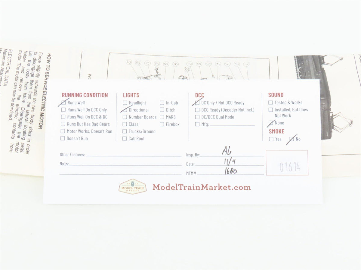 HO Scale AHM PRR Pennsylvania GG1 Electric Locomotive #4828