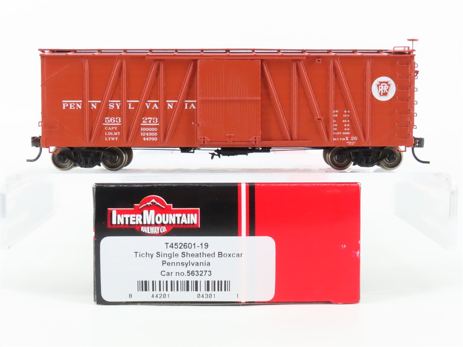 HO Scale InterMountain T452601-19 PRR Pennsylvania Single Door Box Car #563273