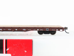 HO Scale InterMountain 46409-16 BNSF Railway 60' Wood Deck Flat Car #585032