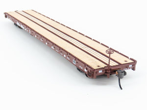 HO Scale InterMountain 46409-16 BNSF Railway 60' Wood Deck Flat Car #585032