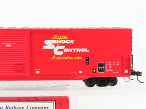 HO InterMountain 46915-02 ATSF Santa Fe Super Shock Control 60' Box Car #609027
