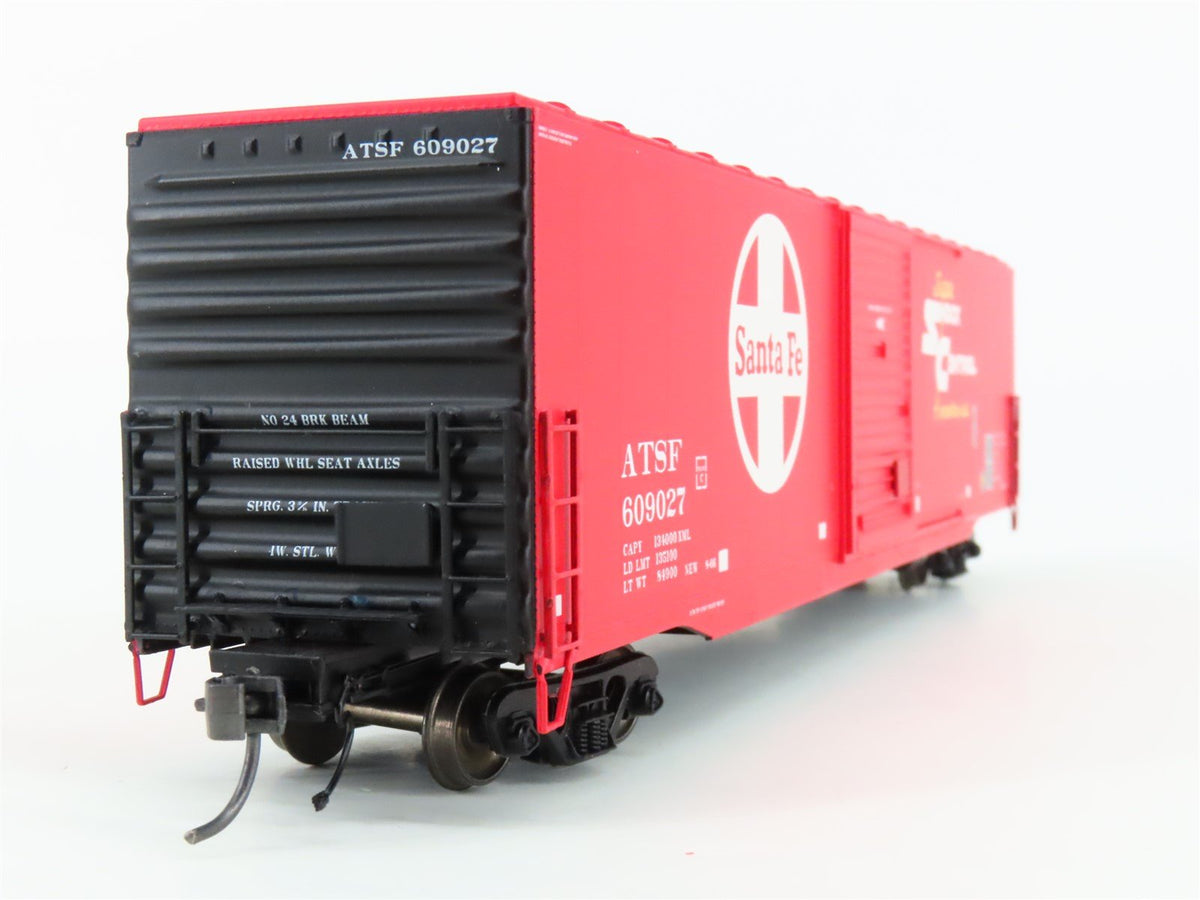 HO InterMountain 46915-02 ATSF Santa Fe Super Shock Control 60&#39; Box Car #609027