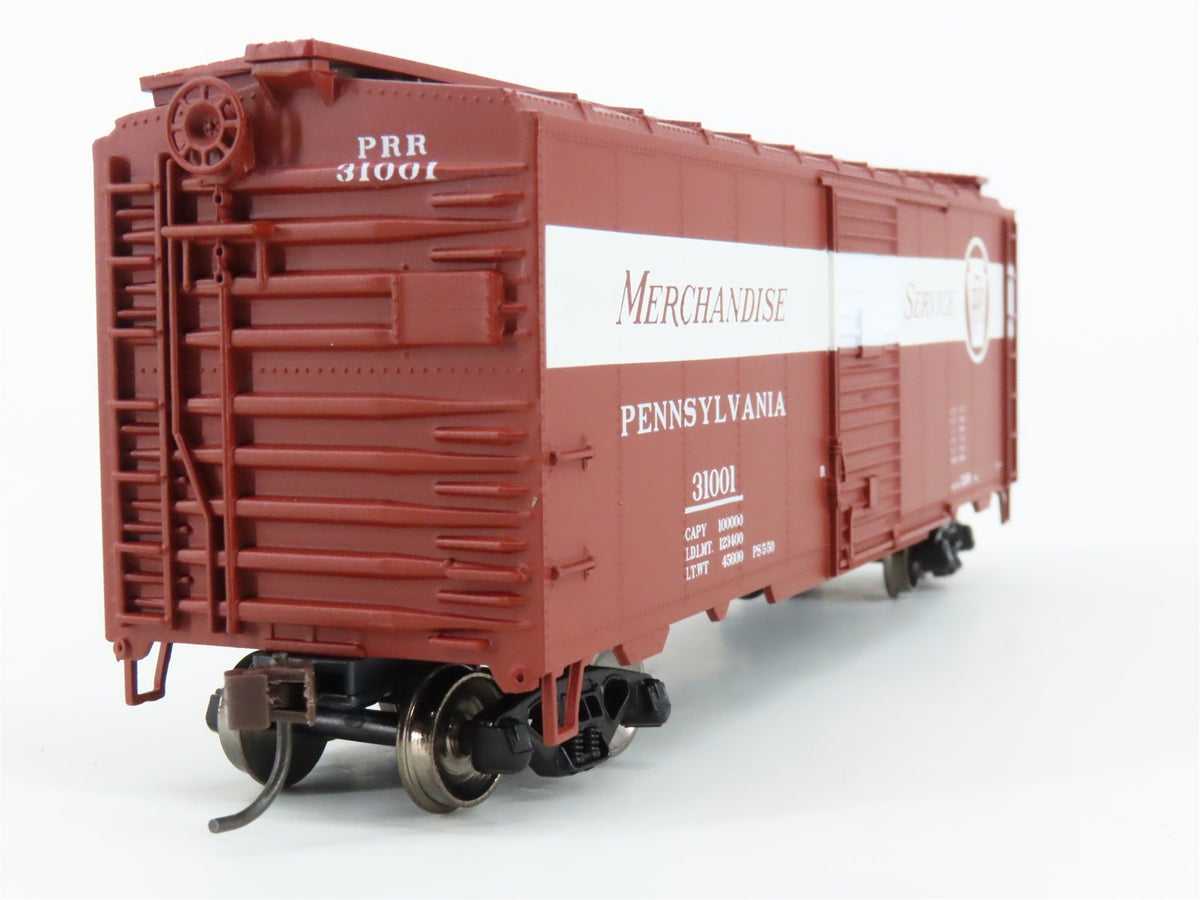 HO Scale Athearn 70390 PRR &quot;Merchandise&quot; 40&#39; Youngstown Door Box Car #31001