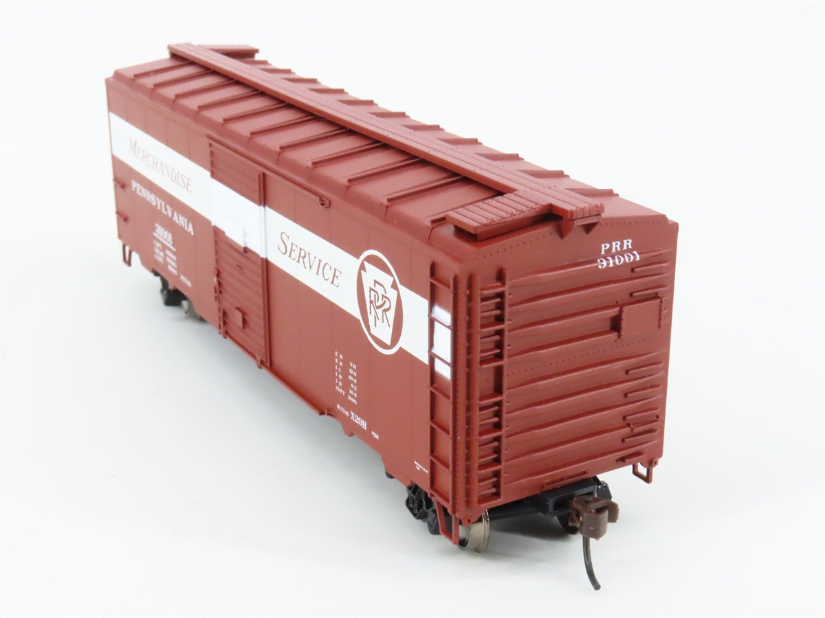 HO Scale Athearn 70390 PRR &quot;Merchandise&quot; 40&#39; Youngstown Door Box Car #31001