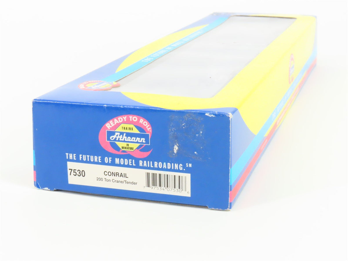 HO Scale Athearn 7530 CR Conrail 200-Ton Crane/Tender
