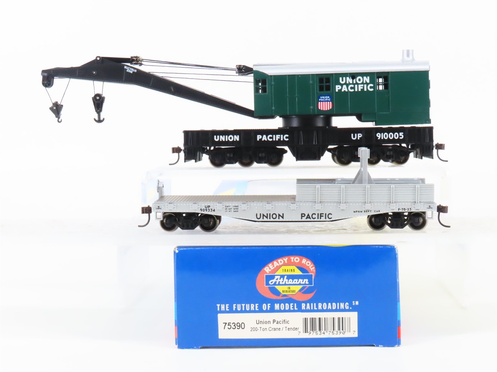 HO Scale Athearn 75390 UP Union Pacific 200-Ton Crane/Tender