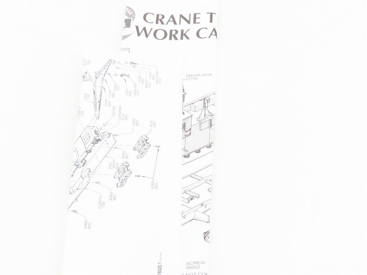 HO Scale Athearn 75389 PRR Pennsylvania 200-Ton Crane/Tender