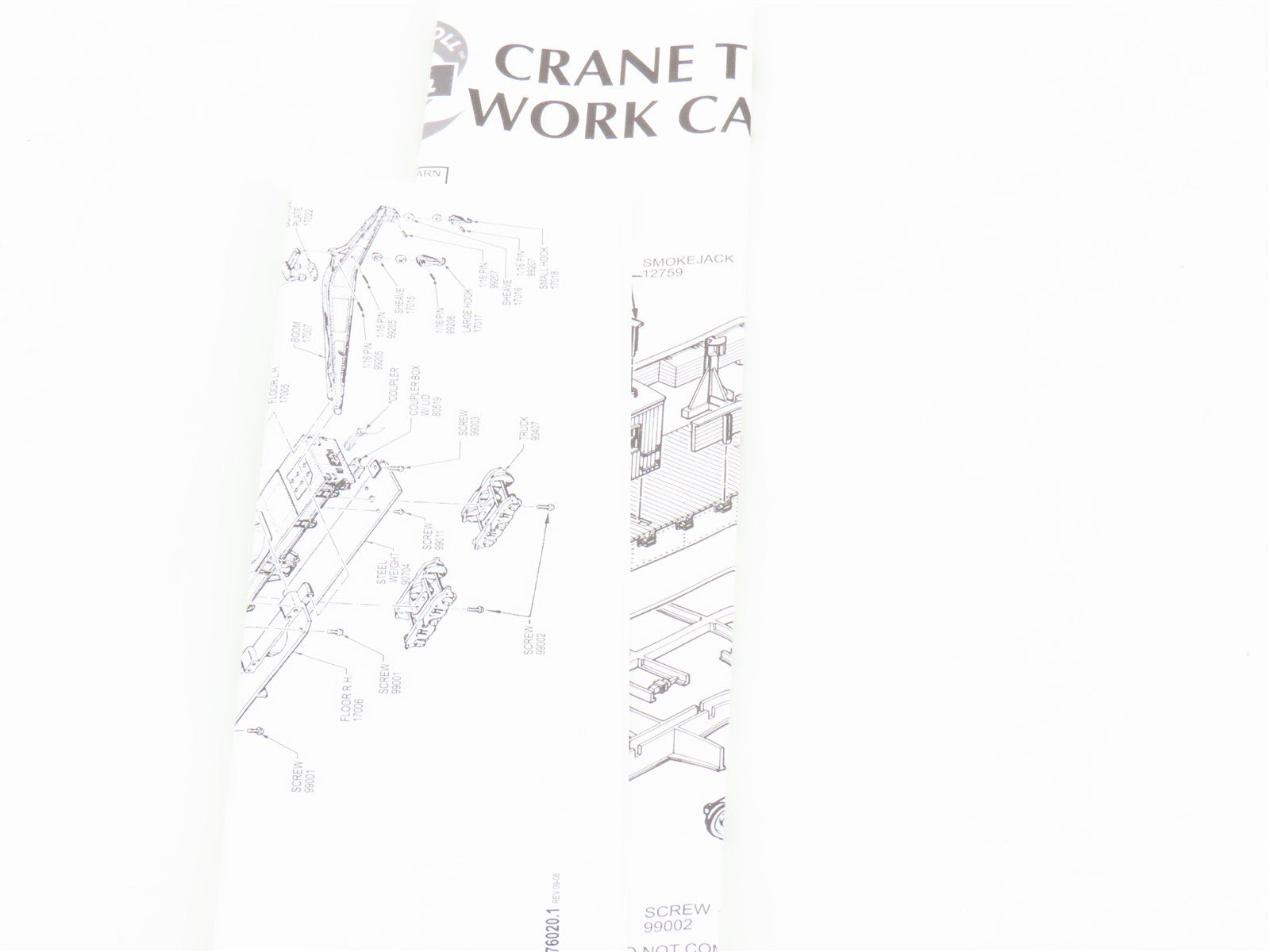 HO Scale Athearn 75389 PRR Pennsylvania 200-Ton Crane/Tender