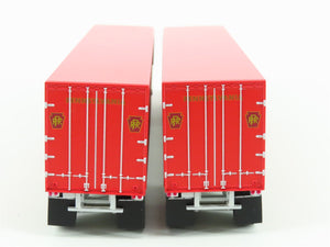 HO Scale Athearn 70950 PRR Pennsylvania 40' Exterior-Post Trailers (2)