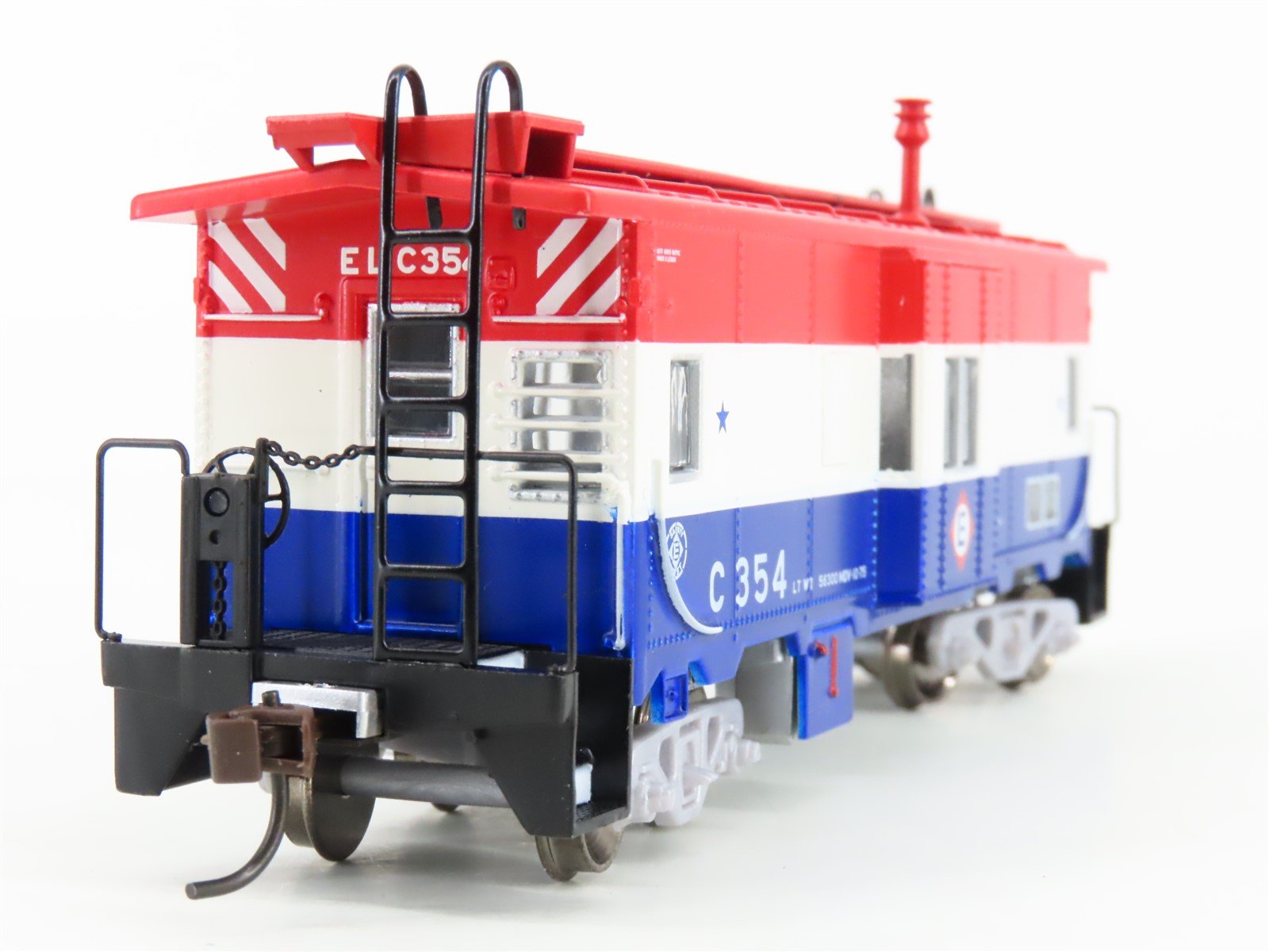 HO Scale Athearn 74677 EL Erie Lackawanna Bicentennial Bay Window Caboose #C354