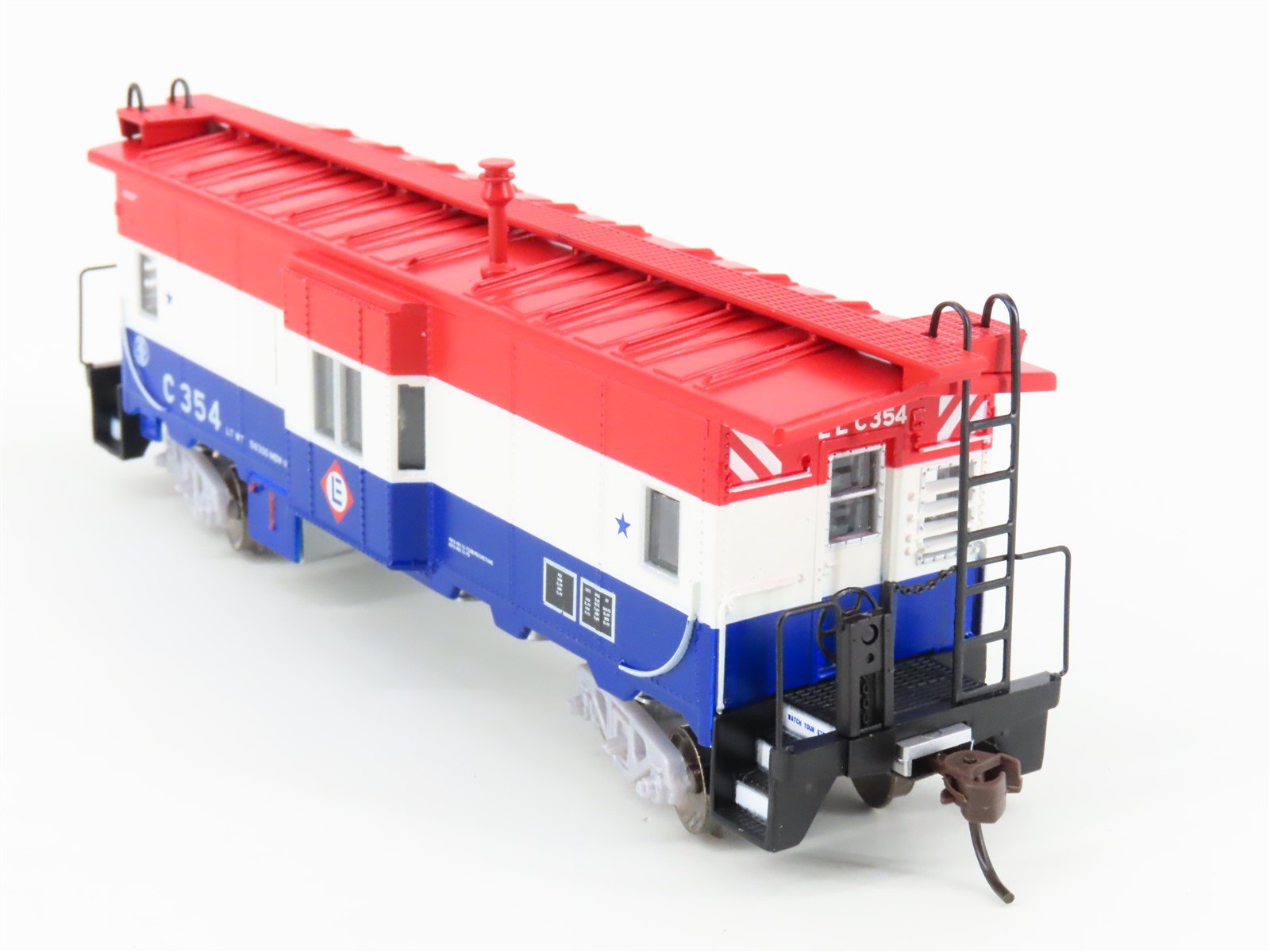 HO Scale Athearn 74677 EL Erie Lackawanna Bicentennial Bay Window Caboose #C354