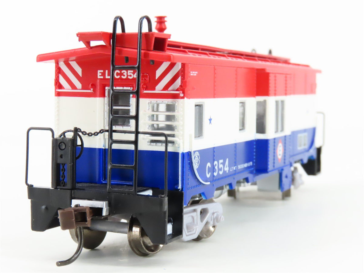 HO Scale Athearn 74677 EL Erie Lackawanna Bicentennial Bay Window Caboose #C354