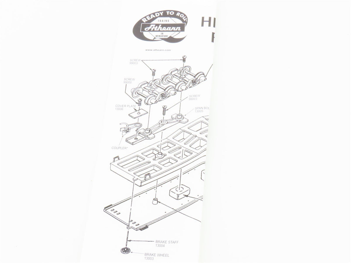 HO Scale Athearn 92244 D&amp;H Delaware &amp; Hudson Heavy Duty Flat Car #16152 w/ Load