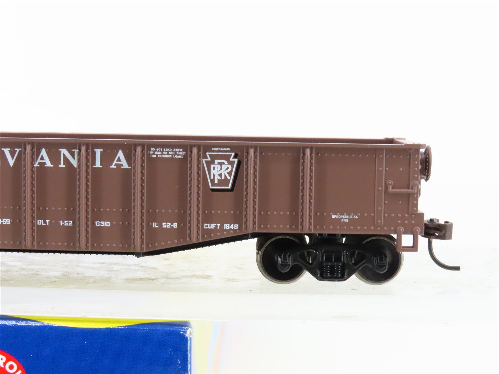 HO Scale Athearn 91447 PRR Pennsylvania 50' Gondola #376813 w/ Coil Load