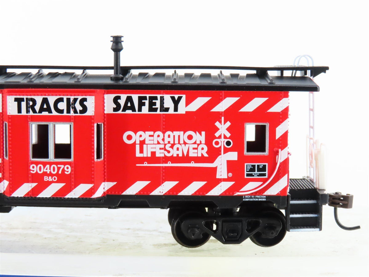 HO Scale Athearn 7454 CSX-OLS Operation Lifesaver Bay Window Caboose #904079