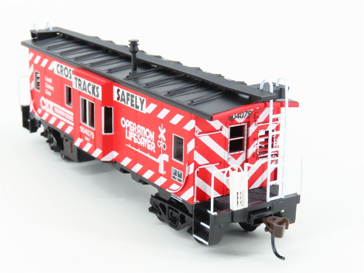 HO Scale Athearn 7454 CSX-OLS Operation Lifesaver Bay Window Caboose #904079