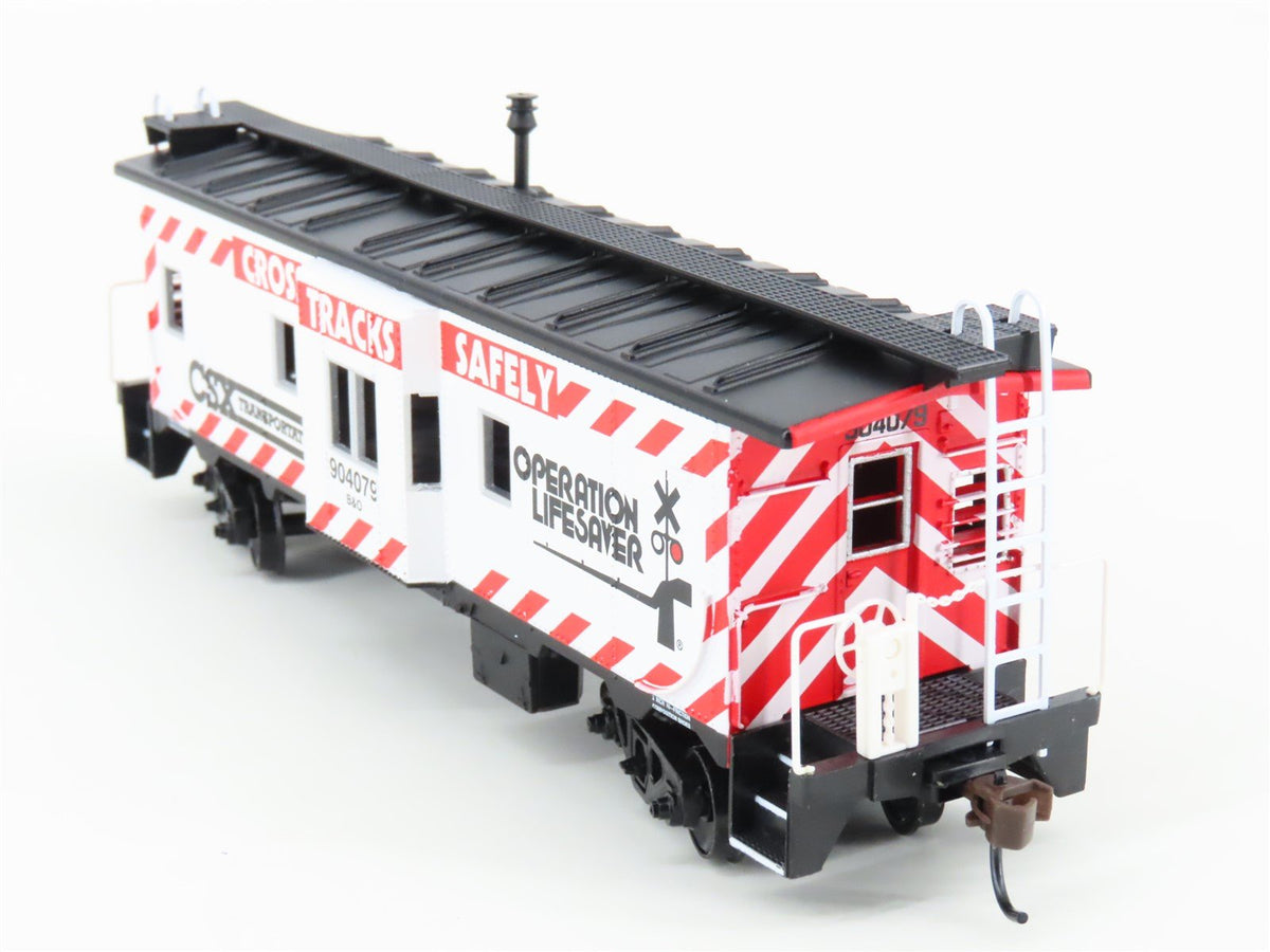 HO Scale Athearn 7454 CSX-OLS Operation Lifesaver Bay Window Caboose #904079