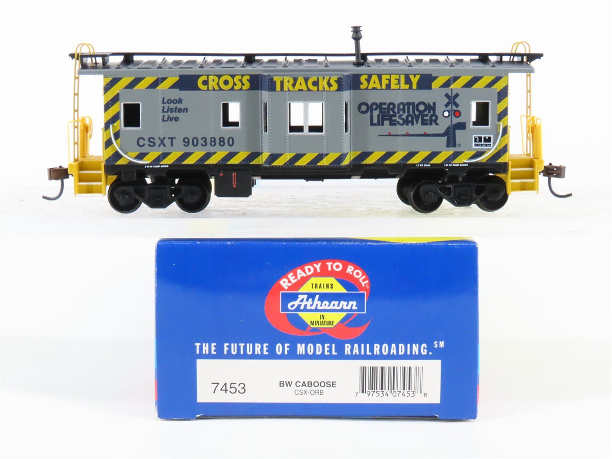 HO Athearn 7453 CSXT CSX-ORB Operation Lifesaver Bay Window Caboose #903880