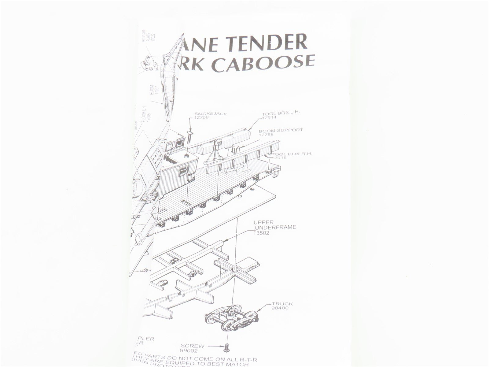 HO Scale Athearn 75375 NH New Haven 200-Ton Crane/Tender
