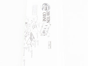 HO Scale Athearn 7530 CR Conrail 200-Ton Crane/Tender