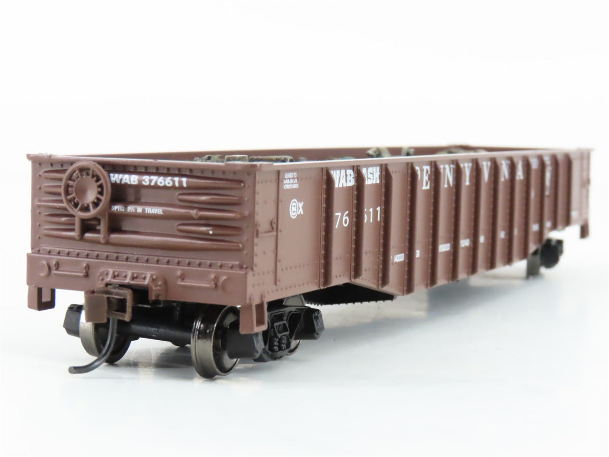 HO Athearn 91432 PRR Pennsylvania/WAB Wabash 50&#39; Gondola #376611 w/ Scrap Load