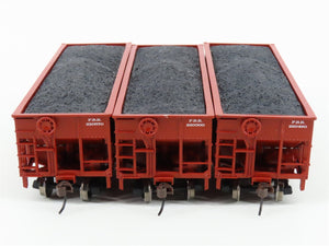 HO Scale Athearn 70816 PRR Pennsylvania 34' 2-Bay Hopper w/ Load (6-Pack)