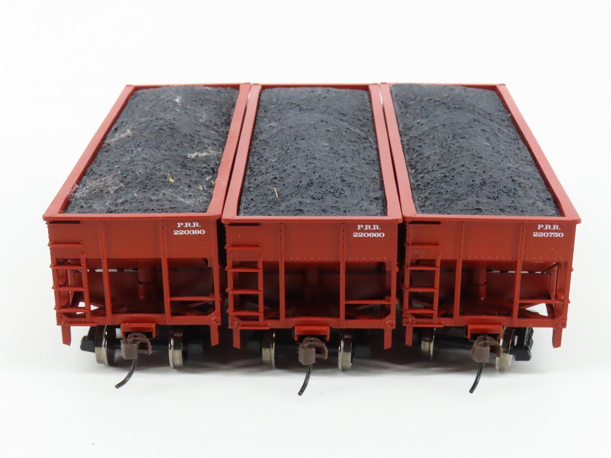 HO Scale Athearn 70816 PRR Pennsylvania 34&#39; 2-Bay Hopper w/ Load (6-Pack)