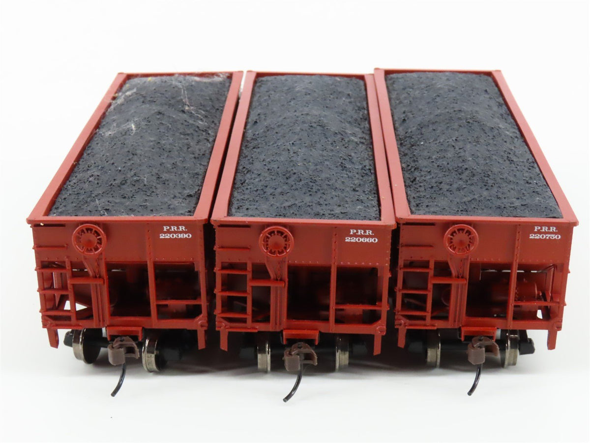 HO Scale Athearn 70816 PRR Pennsylvania 34&#39; 2-Bay Hopper w/ Load (6-Pack)