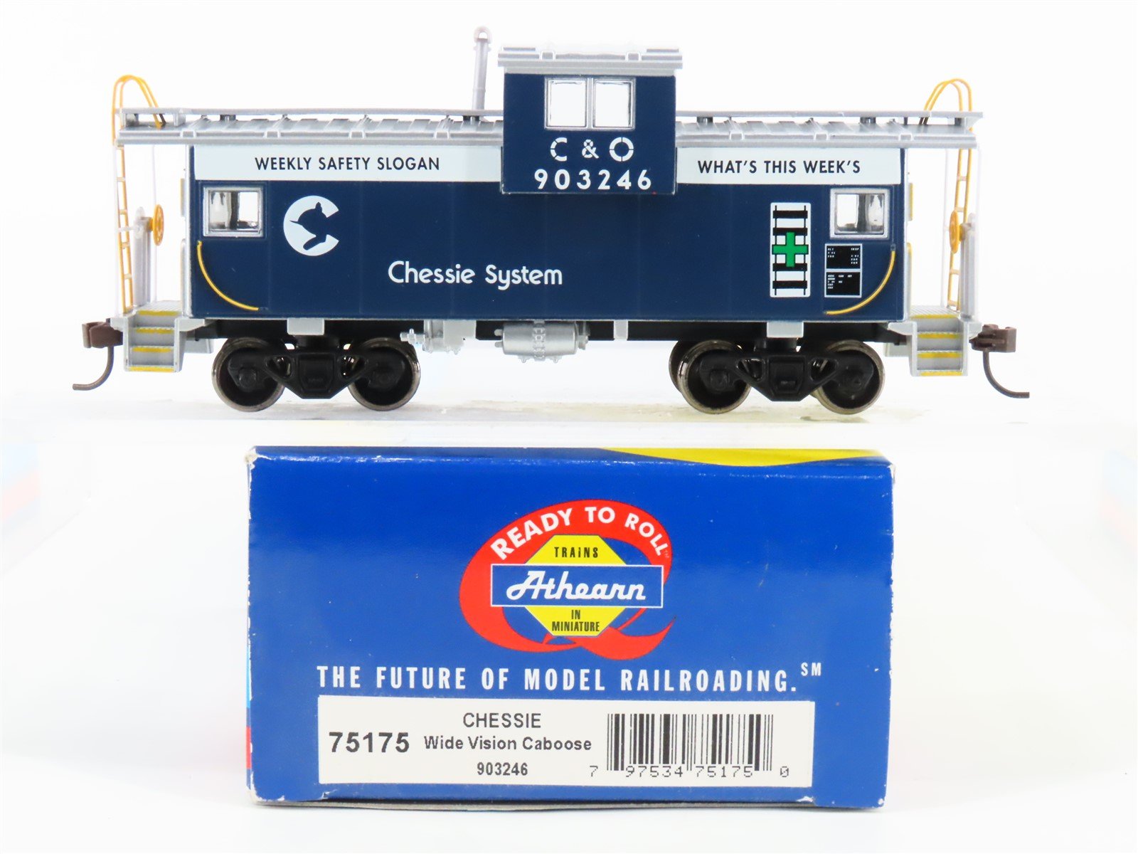 HO Scale Athearn 75175 C&O Chessie System Wide Vision Caboose #903246