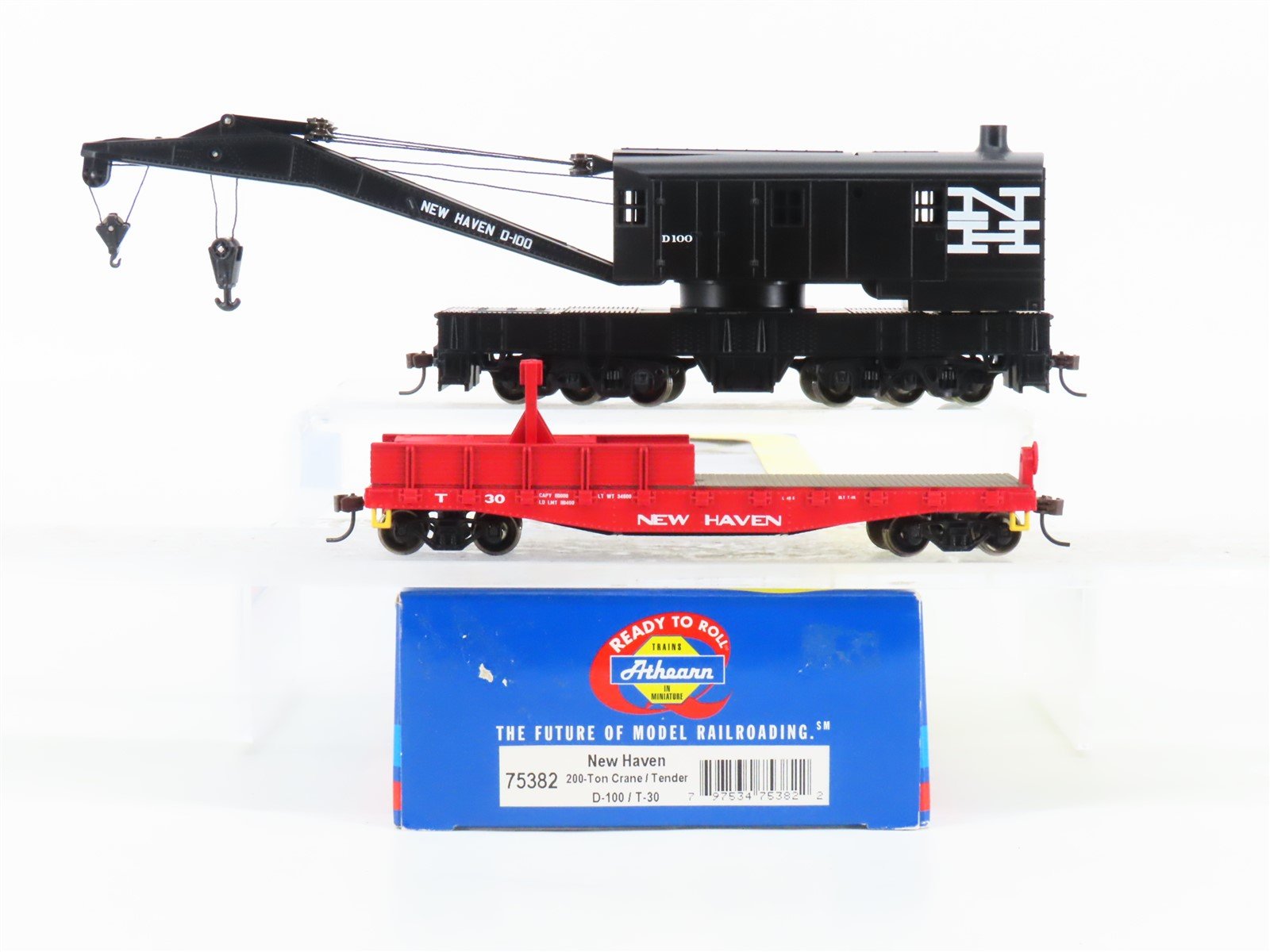 HO Scale Athearn 75382 NH New Haven 200-Ton Crane/Tender