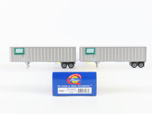 HO Athearn 70937 NYCZ PC Penn Central 40' Fruehauf Exterior-Post Z-Van (2-Pack)
