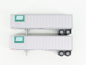 HO Athearn 70937 NYCZ PC Penn Central 40' Fruehauf Exterior-Post Z-Van (2-Pack)