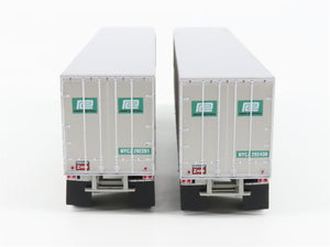 HO Athearn 70937 NYCZ PC Penn Central 40' Fruehauf Exterior-Post Z-Van (2-Pack)