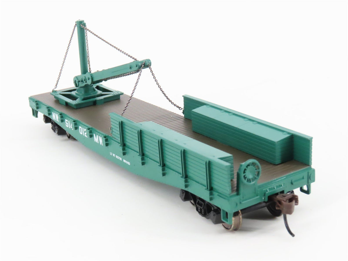 HO Scale Athearn 92229 NW Norfolk &amp; Western Derrick Car #514012