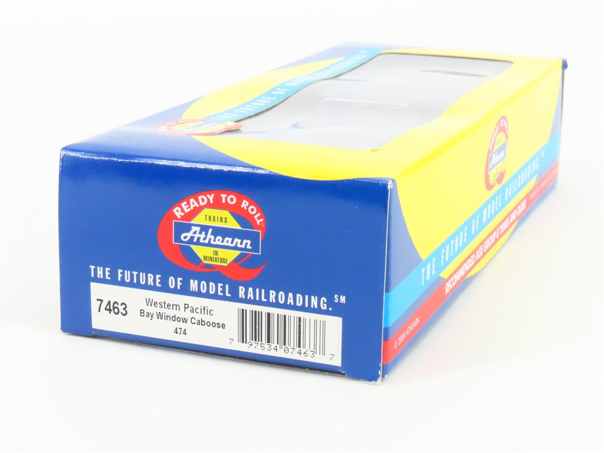 HO Scale Athearn 7463 WP Western Pacific Bicentennial Bay Window Caboose #474