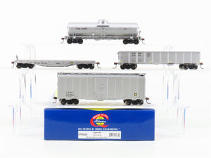 HO Scale Athearn ATH5354 ATSF Santa Fe 4-Car Work Train Set