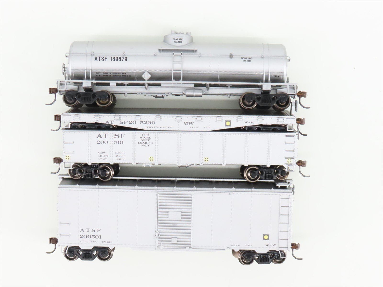 HO Scale Athearn ATH5354 ATSF Santa Fe 4-Car Work Train Set