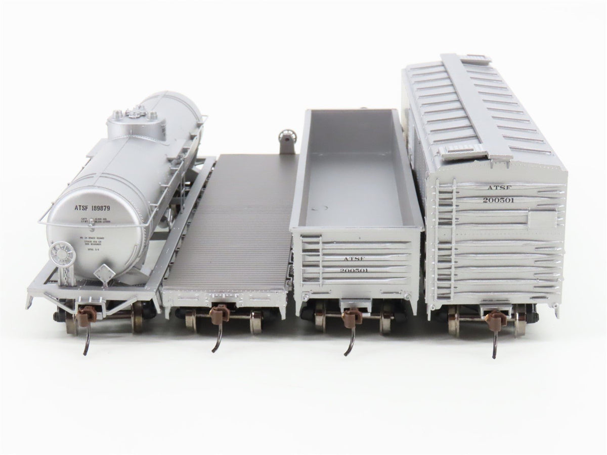 HO Scale Athearn ATH5354 ATSF Santa Fe 4-Car Work Train Set