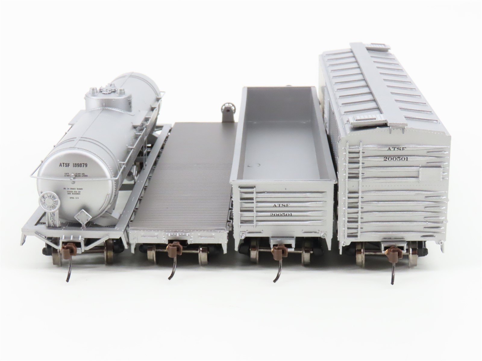 HO Scale Athearn ATH5354 ATSF Santa Fe 4-Car Work Train Set