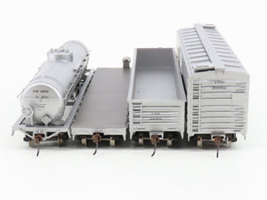 HO Scale Athearn ATH5354 ATSF Santa Fe 4-Car Work Train Set