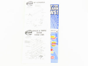 HO Scale Athearn ATH5354 ATSF Santa Fe 4-Car Work Train Set