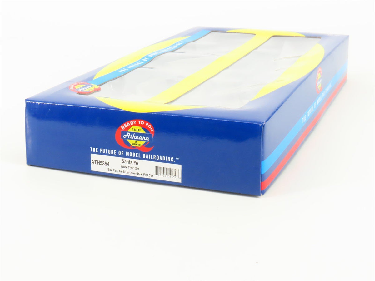 HO Scale Athearn ATH5354 ATSF Santa Fe 4-Car Work Train Set